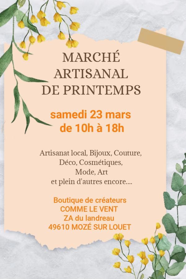 affiche 23 mars à Mozé sur Louet