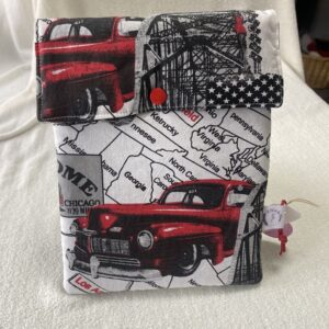 Pochette pour livre de poche motif route 66