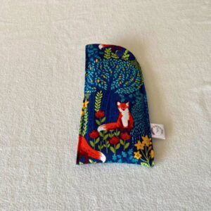 etui à lunette motif renard
