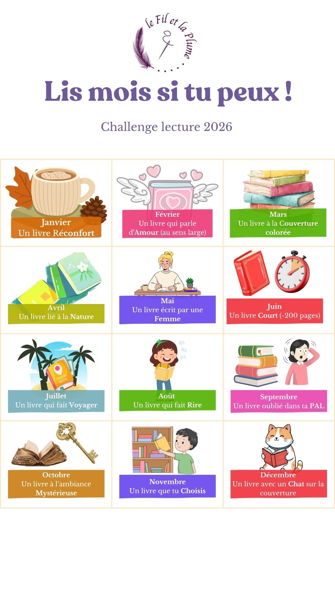 affiche challenge lecture