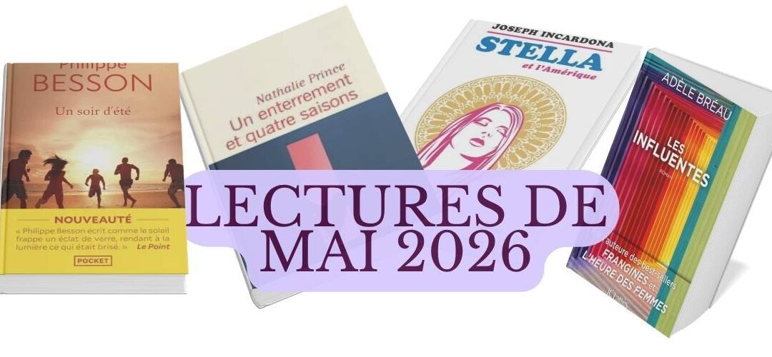 Couvertures des livres lus en mai